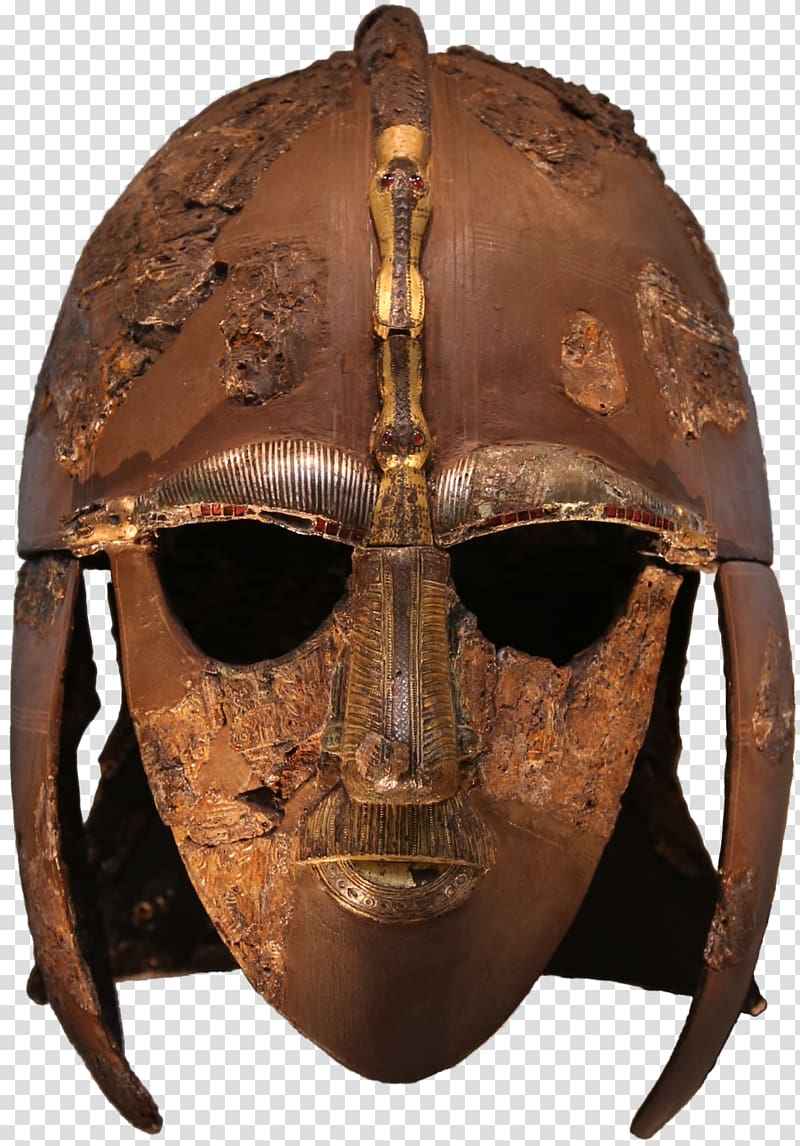 Sutton Hoo helmet 7th century British Museum Ship burial, Helmet transparent background PNG clipart