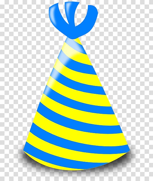 Party hat Birthday , Cone blue cap transparent background PNG clipart