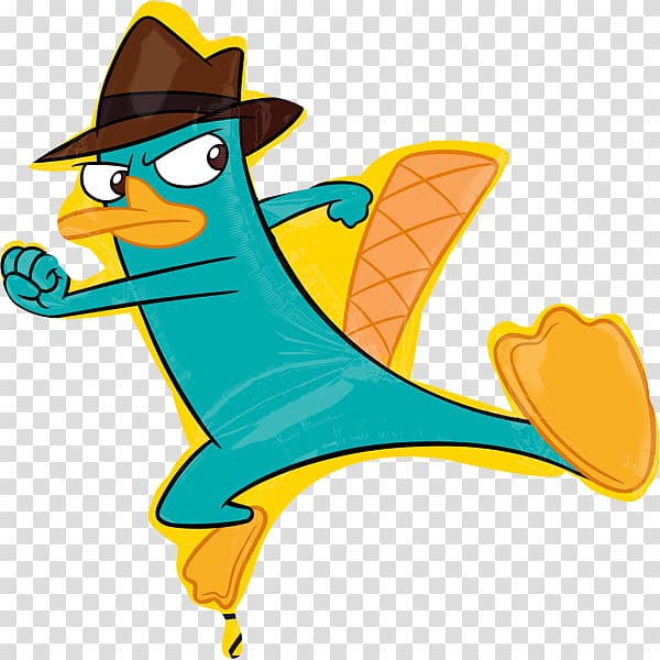 Perry the Platypus Ferb Fletcher Phineas Flynn Balloon, balloon transparent background PNG clipart