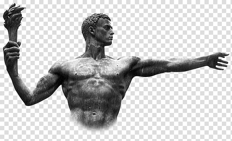 Ancient Olympic Games Olympiad Torch Nationalism, Greek statue transparent background PNG clipart