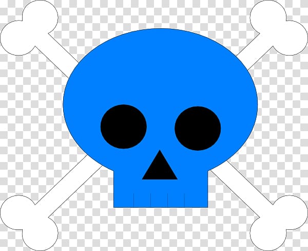 Skull and crossbones Computer Icons , blue skull transparent background PNG clipart