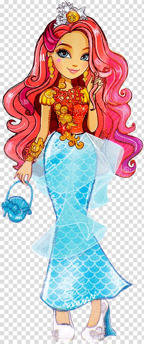 Ariel The Little Mermaid Ever After High Meeshell Mermaid Doll, Mermaid transparent background PNG clipart