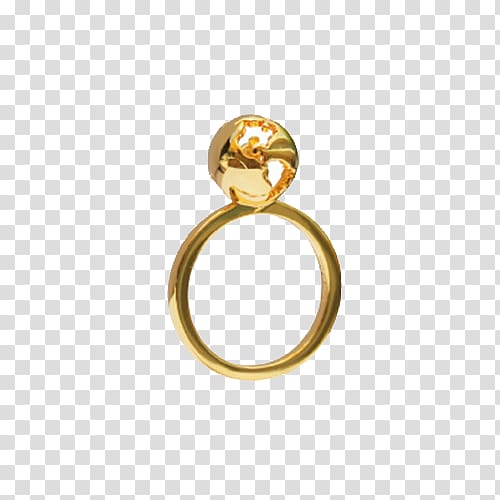 Gold plating, CristinaRamella gold-plated ring transparent background PNG clipart
