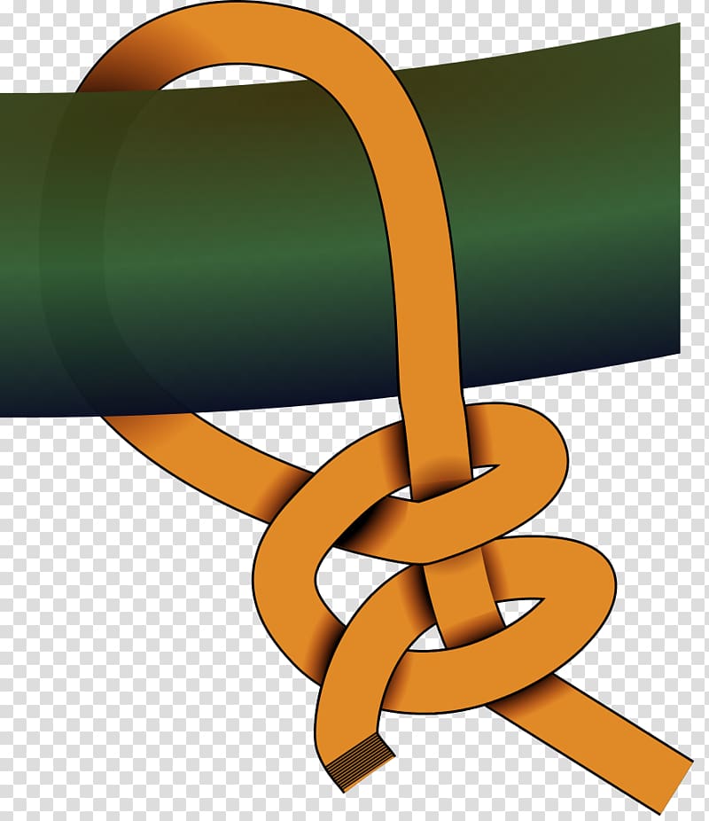 Knot Half hitch Round turn and two half-hitches Rope, rope knot transparent background PNG clipart