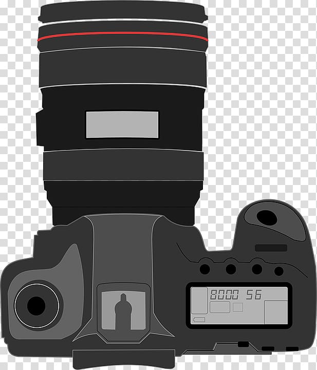 Camera Digital SLR, Shoulder screen Canon SLR camera top view transparent background PNG clipart