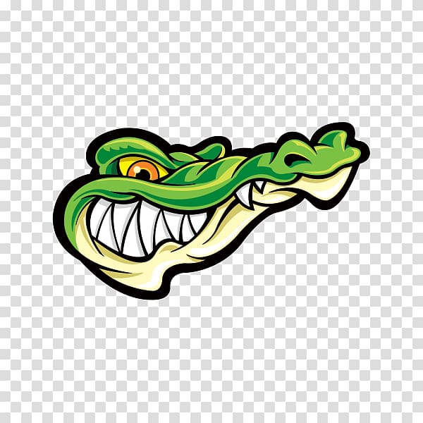 Alligator Decal Sticker Persebaya Surabaya, Crocodile Head transparent background PNG clipart