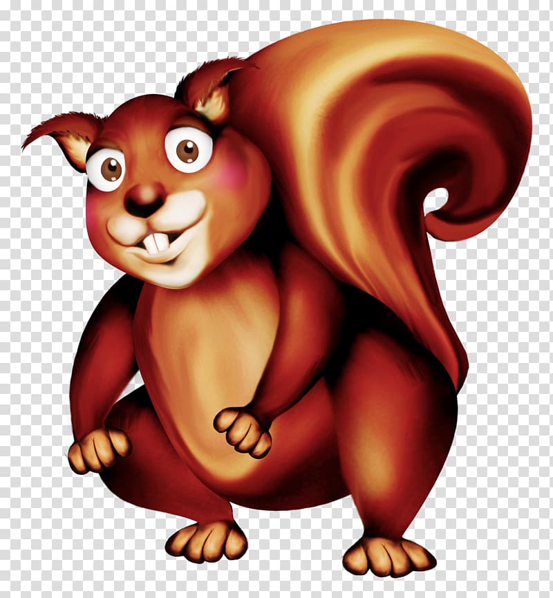 Squirrel Bear , Cute squirrel transparent background PNG clipart