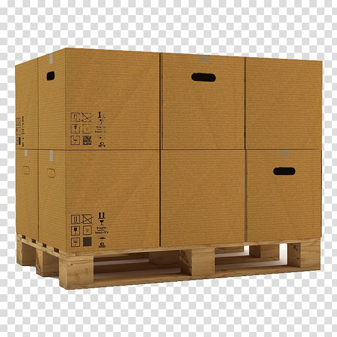 Palletizer Logistics Delivery Box, box transparent background PNG clipart