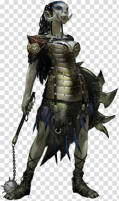 Pathfinder Roleplaying Game Dungeons & Dragons Half-orc d20 System, orc female transparent background PNG clipart