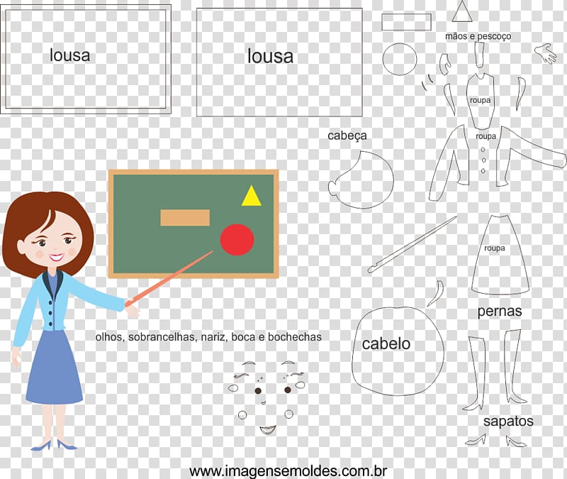 Felt Molde Handicraft Profession Teacher, professora transparent background PNG clipart