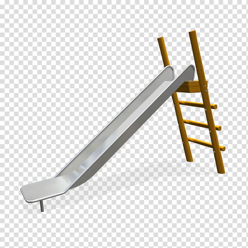 gray metal slide and brown ladder illustration, Basic Slide transparent background PNG clipart