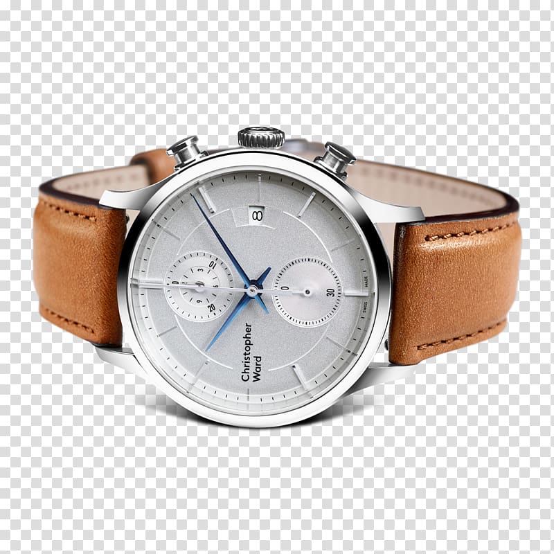 Automatic watch Christopher Ward Chronograph Power reserve indicator, watch transparent background PNG clipart