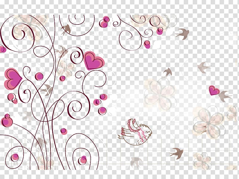 Heart Illustration, plant transparent background PNG clipart