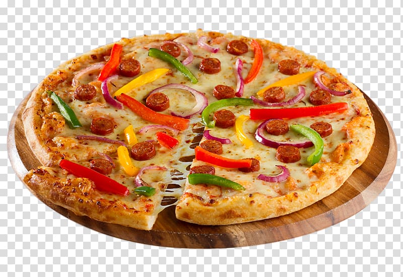 California-style pizza Sicilian pizza Domino\'s Pizza Food, pizza transparent background PNG clipart