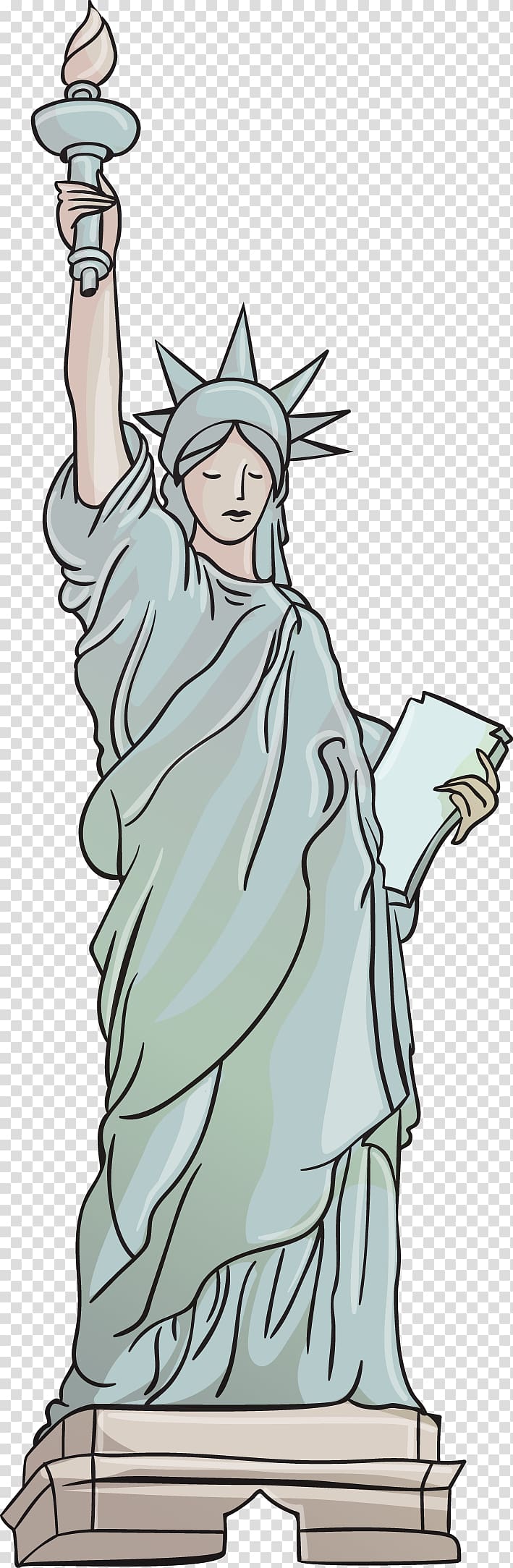 Statue of Liberty, Statue of Liberty element transparent background PNG clipart