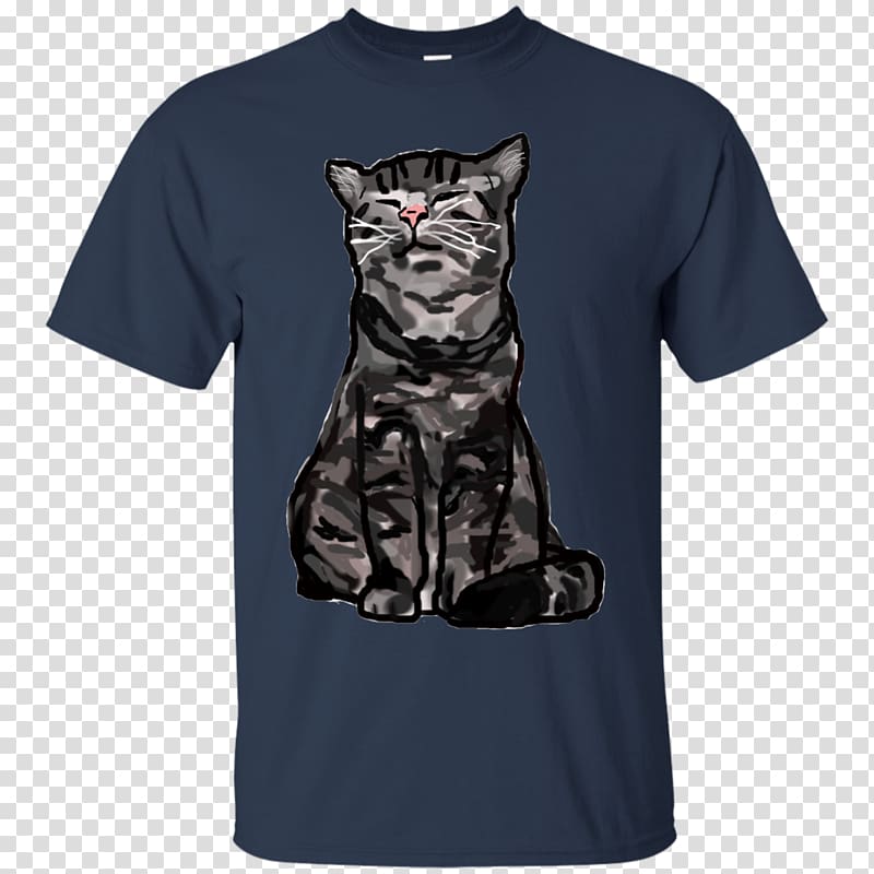T-shirt Hoodie Sleeve Gildan Activewear, Catlovers transparent background PNG clipart