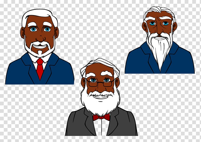 Beard Cartoon , Business People (grandfather) transparent background PNG clipart