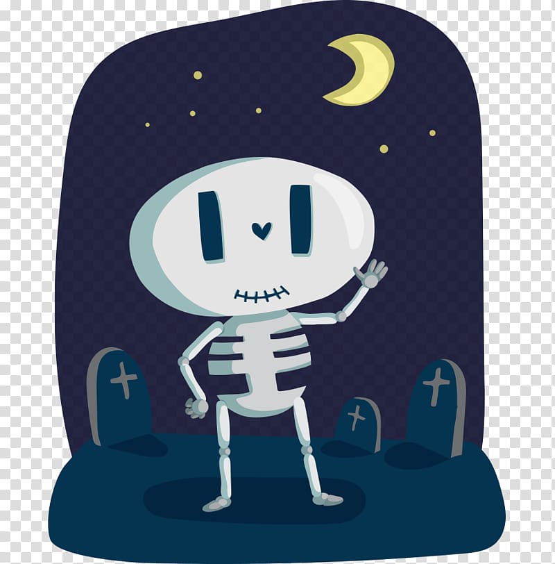 Halloween Spooktacular Child Activity book Coloring book, Lovely hand-painted cartoon night cemetery Skull transparent background PNG clipart