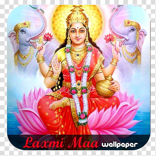 Lakshmi Goddess Of Wealth : Large Print Ganesha Devi Hinduism, Lakshmi transparent background PNG clipart