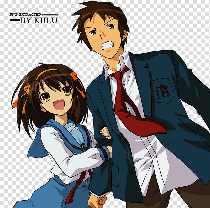 Noizi Ito Kyon Mikuru Asahina Yuki Nagato The Disappearance of Haruhi Suzumiya, others transparent background PNG clipart