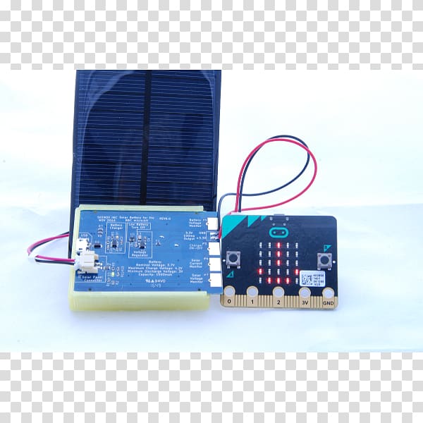 Microcontroller Micro Bit Electronics Solar power Solar Panels, energy transparent background PNG clipart