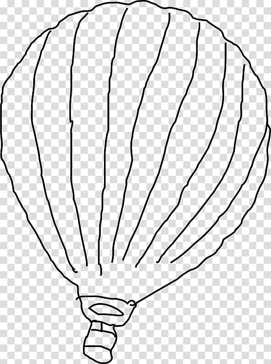 Line art Drawing Coloring book Hot air balloon, balloon transparent background PNG clipart