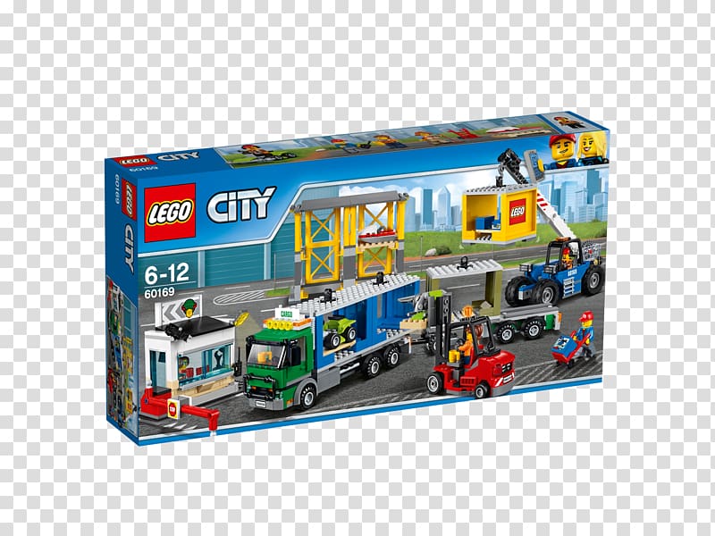 LEGO 60169 City Cargo Terminal Lego City Toy LEGO 60182 City Pickup & Caravan, Lego city transparent background PNG clipart
