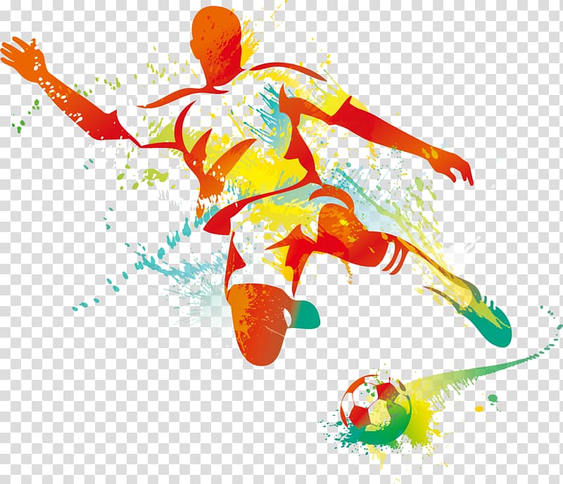 soccer player logo, Football player Kickball, soccer player transparent background PNG clipart