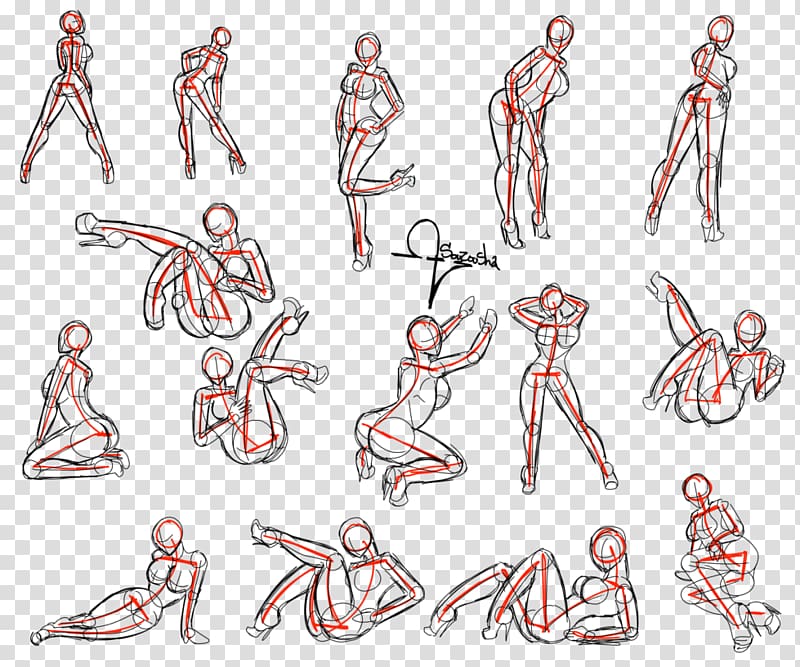 Gesture Drawing Reference two minute poses. - YouTube