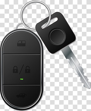 Four black car fobs, Transponder car key Transponder car key, Electronic  car keys material, transparent background PNG clipart