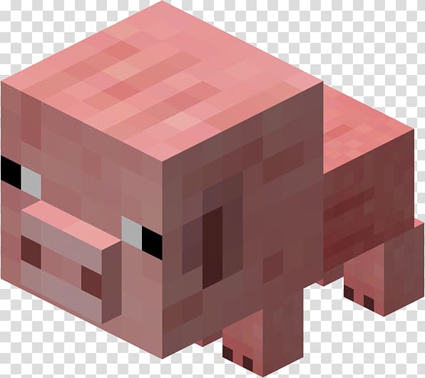 Minecraft: Pocket Edition Pig Mob Video game, Minecraft pig transparent background PNG clipart