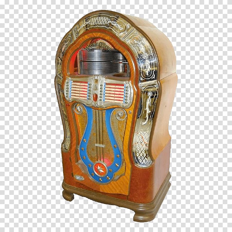 brown and beige jukebox, Wurlitzer Jukebox 1080 78RPM transparent background PNG clipart