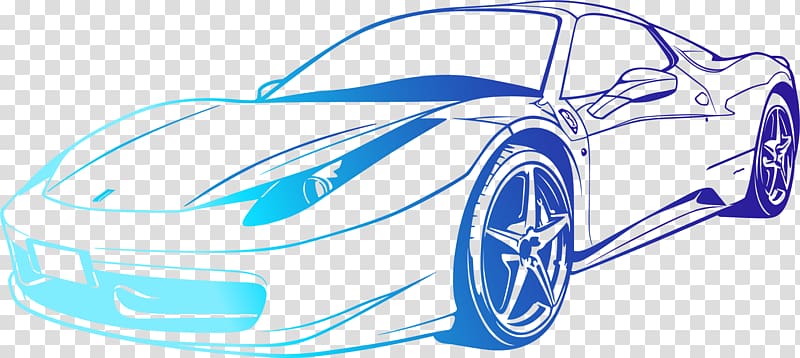 sports car , Sports car Ferrari 458 Wall decal, painted cool cars transparent background PNG clipart