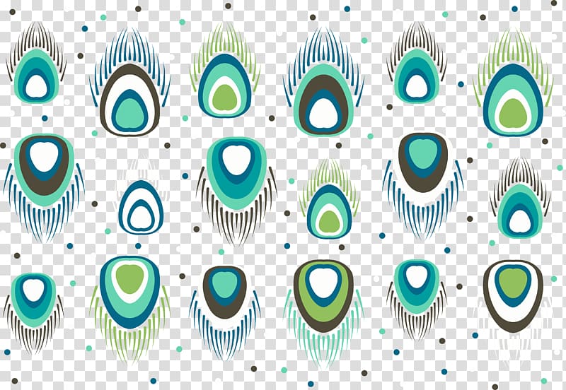 Feather Peafowl, Blue peacock feathers transparent background PNG clipart