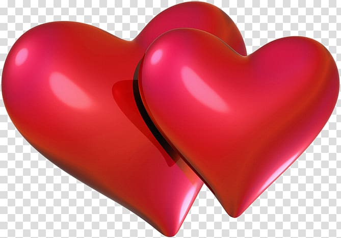 Desktop Computer Icons , 3d red and silver heart transparent background PNG clipart