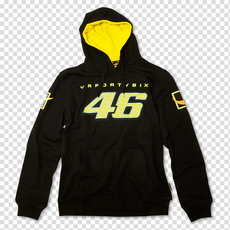Hoodie T-shirt MotoGP Sky Racing Team by VR46 Bluza, T-shirt transparent background PNG clipart
