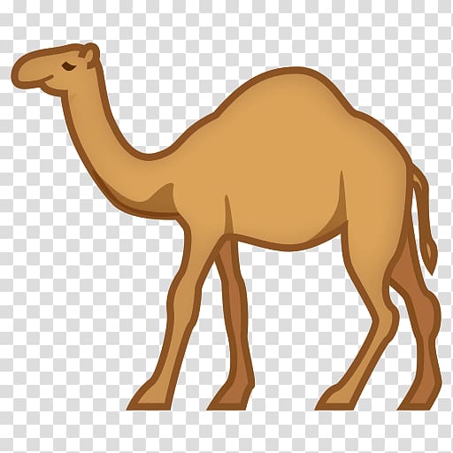 Dromedary Bactrian camel Horse Emoji Animal, camel transparent background PNG clipart
