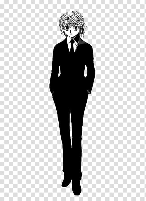 Kurapika, Silhouette transparent background PNG clipart