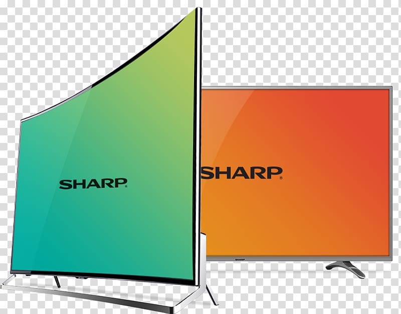 Television Smart TV Sharp Corporation 4K resolution LED-backlit LCD, sharp transparent background PNG clipart