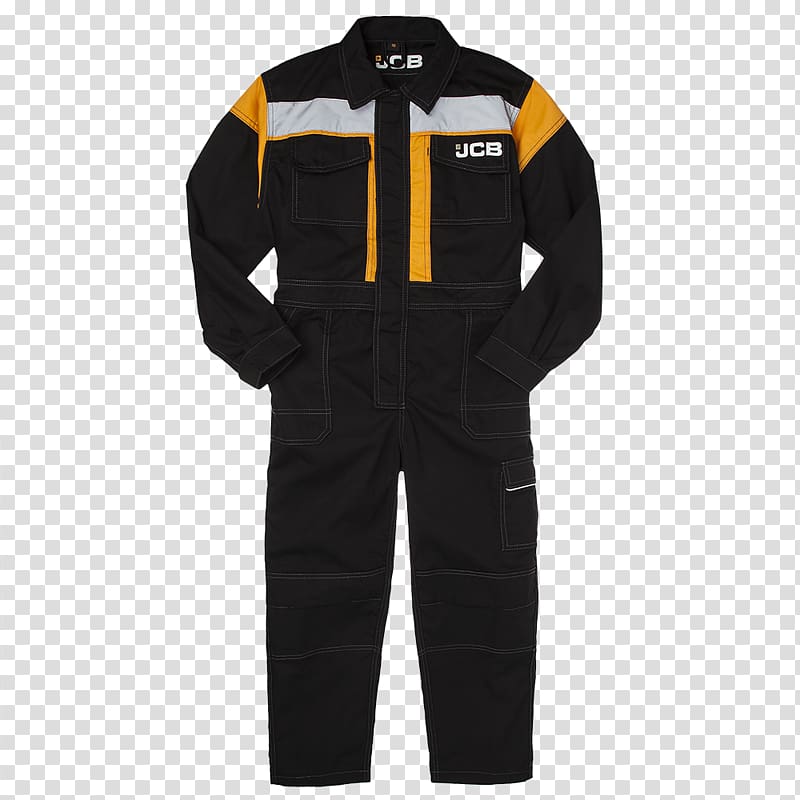 Overall ECI JCB Boilersuit Clothing, clothing material transparent background PNG clipart