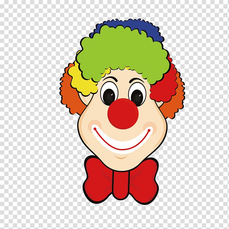 Clown Performance Circus , cartoon red nose clown transparent background PNG clipart