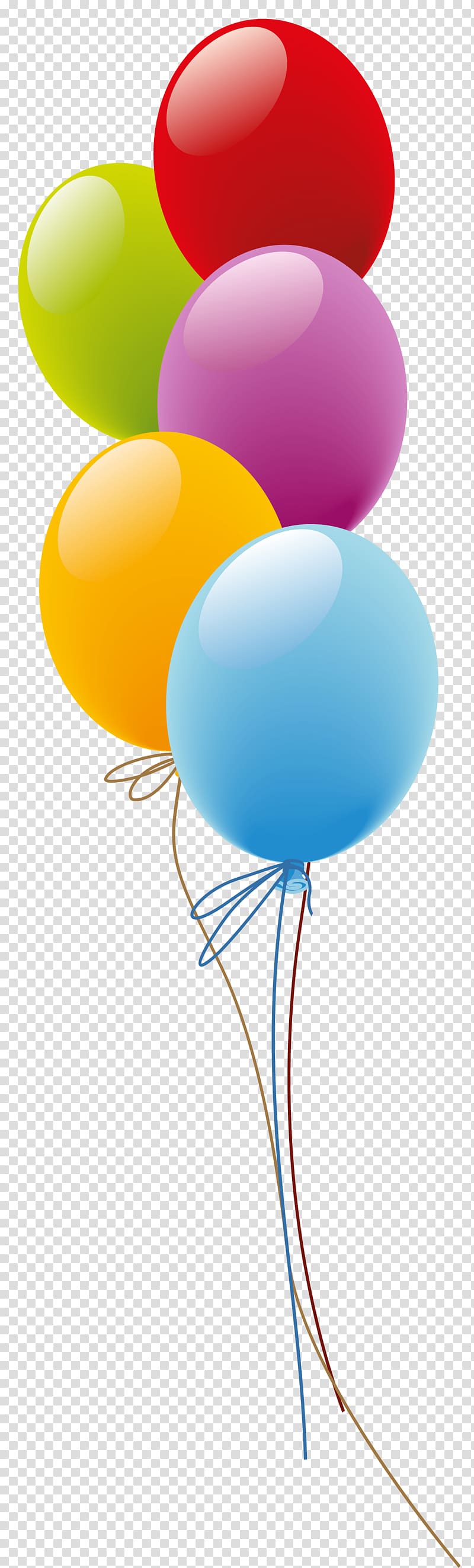Balloon Birthday Gift Flower delivery , Balloons , blue, orange, purple, red, and green balloomns transparent background PNG clipart