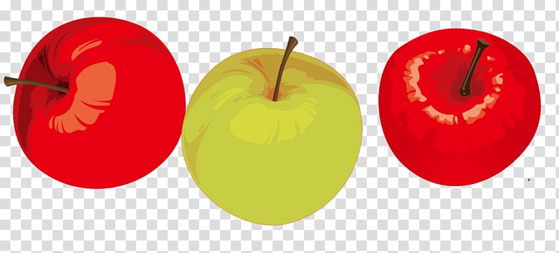 Apple Auglis Euclidean , Cartoon painted apple fruit transparent background PNG clipart