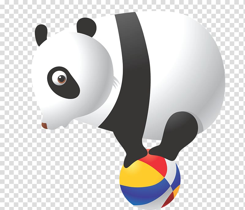 The Giant Panda Bear Wall decal , giant panda transparent background PNG clipart