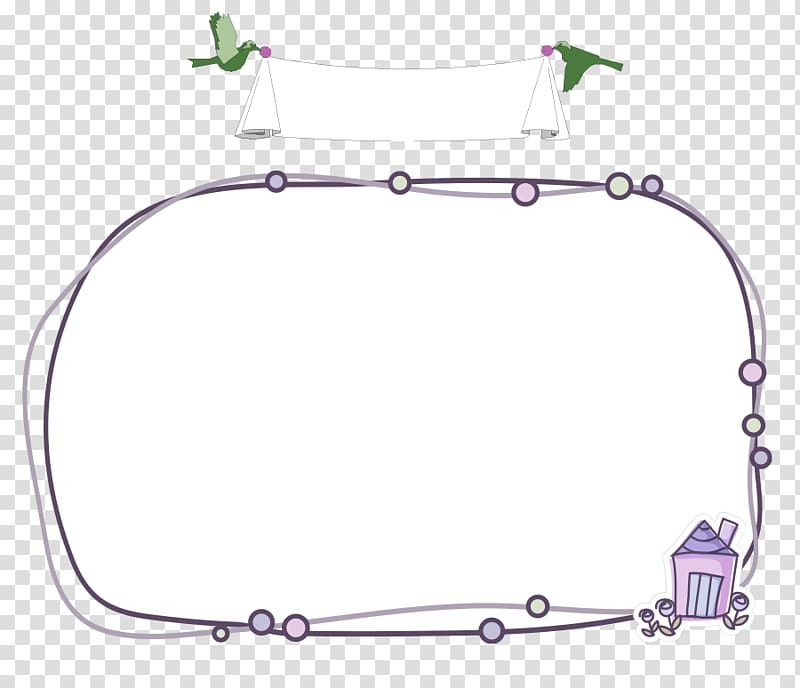 Cartoon Cuteness, Purple cartoon frame border texture transparent background PNG clipart