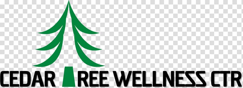 Fir Cedar Tree Wellness Center Logo, tree transparent background PNG clipart