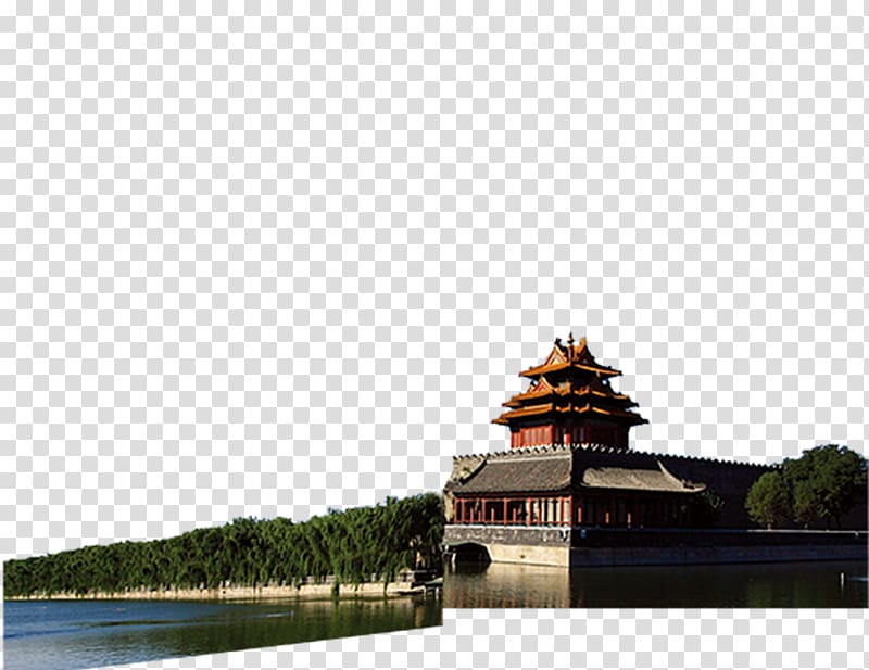 Forbidden City Great Wall of China Building, City gate tower transparent background PNG clipart