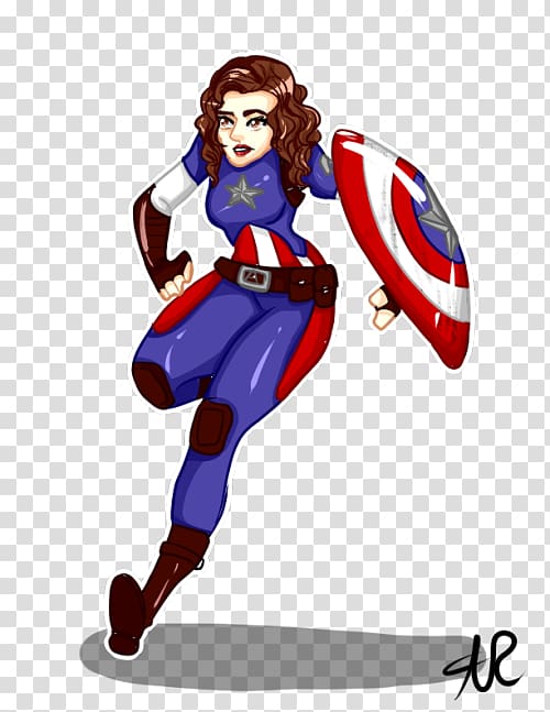 Captain America Shoe Animated cartoon, Peggy Carter transparent background PNG clipart