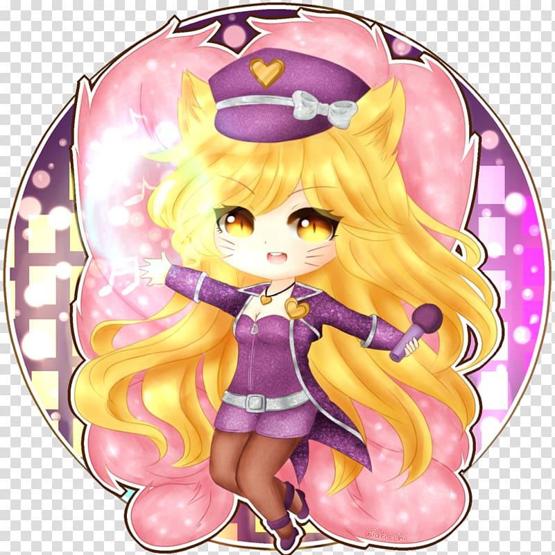 League of Legends Ahri Chibi Fan art, Chibi transparent background PNG clipart