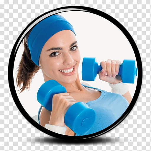 Woman exercising holding dumbbells, Fitness Centre Physical fitness  Personal trainer Weight loss Weight training, gym transparent background PNG  clipart